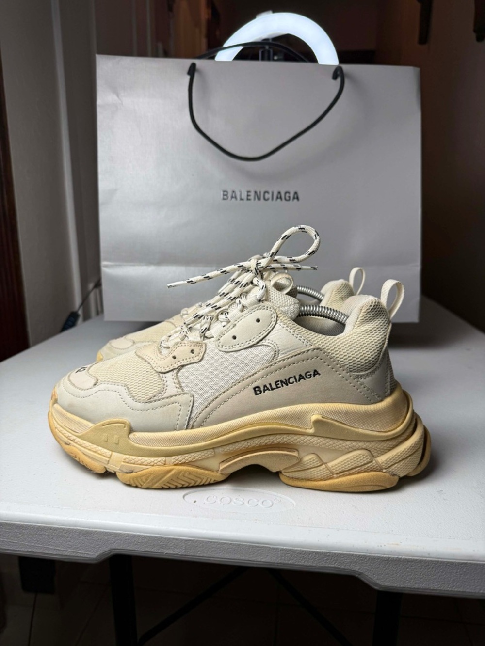 BALENCIAGA TRIPPLE S SNEAKERS WHITE 42 (9 US) IN EXCELLENT CONDITION!! - Picture 10 of 13